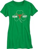 Texas Longhorns Women's Kelly Green Feeling Lucky T-Shirt