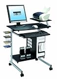 Mad Tech 35.5x20x28 Graphite Mdf Panel & Steel Frame Computer Office Desk T ....