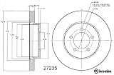 Brembo BDR27235  Brake Rotor