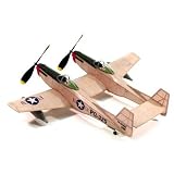 Dumas F-82 Twin Mustang,17.5"Rubber Power DUM206