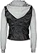 FULL TILT Fleece/Faux Leather Womens Hooded Jacket