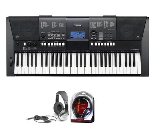 Yamaha PSRE423 Keyboard with Stagg SHP 2300 Headphones product image