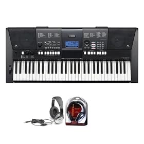 Yamaha PSRE423 Keyboard with Stagg SHP 2300 Headphones