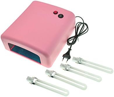 Joinnew 36W UV Gel Shellac Curing Nail Polish Timer Dryer Lamp Light Spa Manicure Kit+4x 9W Tube (120 sec Timer)