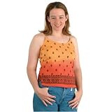 Orange Dip Dye - Ladies Tank Top