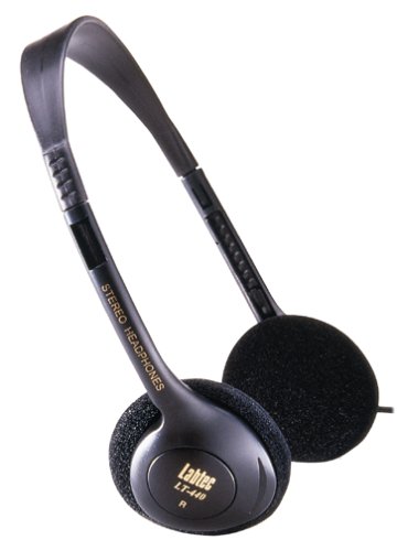 Labtec LT440REXW Go-440 Adjstable Stereo Headset w/volume Control 27mm Mylar Drivers