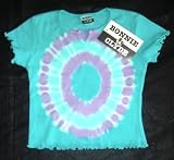 Girls Short Sleeve Tie Dyed T-Shirt - Turq/Lavender