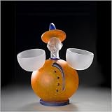 Eigenschaften Glasstudio Borowski  / Pedro orange - Schale Objekt - Studio Line - Borowski Skulptur