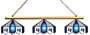 Imperial Orlando Magic Licensed Three Shade Stained Glass Billiard Table Lamp