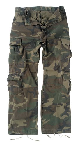 Woodland Camouflage Vintage Paratrooper Fatigues