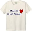 MADE IN NORTH DAKOTA - BigBoyMusic Youth Designs - White T-shirt