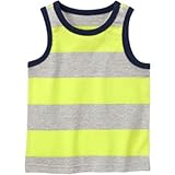 ジンボリー GYMBOREE/ ストライプタンク ライム ストライプ トップス半袖Tシャツ 6～12ヶ月【並行輸入】