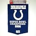 Sporting Goods : INDIANAPOLIS COLTS SUPER BOWL CHAMPS WOOL BANNER!