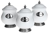Godinger Set of Three Porcelain Canisters