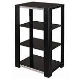 Glass S-Hold Audio Stand - Black
