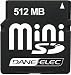 Photo : Mini SD Memory Card with Adapter, 512MB