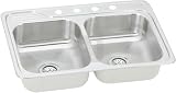 Elkay Celebrity Collection ECC33221 33 Top Mount Double Bowl Stainless Steel Sink with... by Elkay