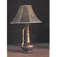 Antique Gold Rug Black Poly Table Lamp