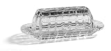 Miller Rogaska by Reed Barton Crystal Soho Covered Butter Dish