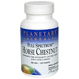 Planetary Herbals Full Spectrum Horse Chestnut, 300 mg, Tablets, 120 tablets (Pack of 2)