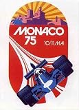 Monaco Grand Prix, 1975 Sports Art Poster Print by George Ham, 26x36