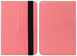 Pink Premium Limited Executive Portfolio Leather Cover Sleeve Carrying Case with Landscape and Portrait View Feature with Tilt Options For Amazon Kindle Fire Full Color 7