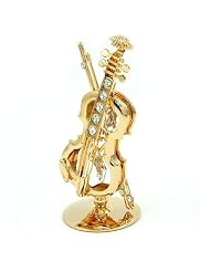 bijoux Violon cristaux clairs, plaqué or G70011
