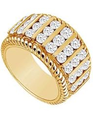 Diamond Ring 14K Yellow Gold - 1.00 CT Diamonds