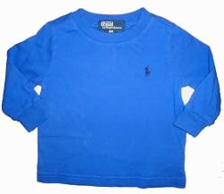 Polo by Ralph Lauren Infant Baby Boys Shirt Blue w/ Black Pony 9 Months