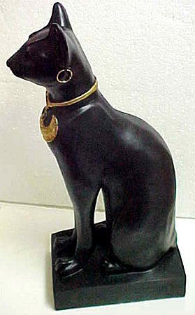 Cover image : Egyptian Bastet Cat Statue Deity Sun Goddess Bast