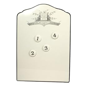 Magnetic Message Board in Antique White by America Retold