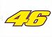 Sports : Valentino Rossi Sticker Aufkleber Nummer 46 Gross