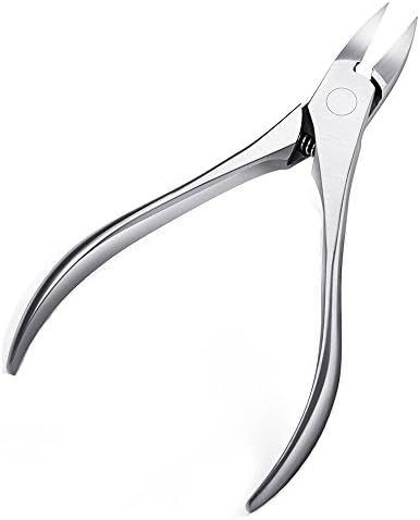 Ninth Toenail Clippers/Nail Nipper for Thick and Ingrown Toenails - Surgical Grade Stainless Steel Nail Clippers for Hangnails - Premium Quality Brushed Stainless Steel, 5"
