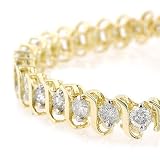 2 cttw. Diamond Tennis Bracelet, 10K Yellow Gold - (J-K; I2-I3)