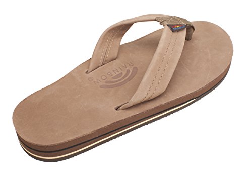 Rainbow Sandals Men's Mens Premier Leather Double Stack, Dark Brown, X ...