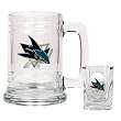 San Jose Sharks NHL Boilermaker Set - Primary Logo