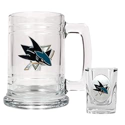 San Jose Sharks NHL Boilermaker Set - Primary Logo