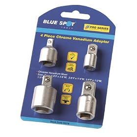 Blue Spot 02078 Adaptor Set Chrome Vanadium (4 Pieces)