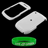 White Snap On Hard Case for RIM BlackBerry Curve 8520 Phone, T-Mobile