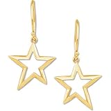 14kt Golden Star Fancy Earrings