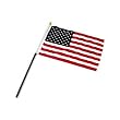 US Flag 8in x 12in Best Quality on a plastic stick