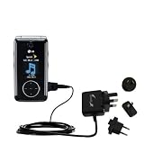 International Wall / AC Charger for the LG Muziq - Gomadic Brand w/ TipExchange Technology