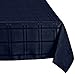 Cuisinart Easy Care Spill-Proof Microfiber Fabric Rectangular Formal Tablecloth, 60x84 inch, Navy
