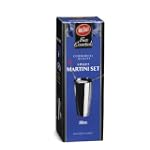 Tablecraft H1231 Stainless Steel Martini Set With Shaker, 11-Inch Bar Spoon And Julep Strainer $16.99