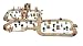 GIANT FREIGHT DEPOT WOODEN RAILWAY SET - 140 piece set
