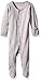L'ovedbaby baby girls Organic Cotton Footed Sleeper Footie, Light Gray, 0-3 Months US