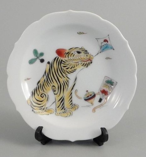 2010年は寅年です。新年用虎絵ミニお皿は玄関や食卓にお薦め！
