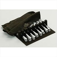 BROWN SILVER CLOTH FLATWARE HOLDER - DRAWER LINER PAD- BROWN SILVER CLOTH
