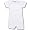 Romper, cross shoulder, short sleeve, with picot trim, 100% Pima cotton, softest ine the world !, 18 months, Blue / White picot trim