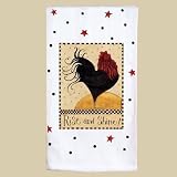 Kay Dee Rise and Shine Rooster Flour Sack Kitchen Towel 27x27